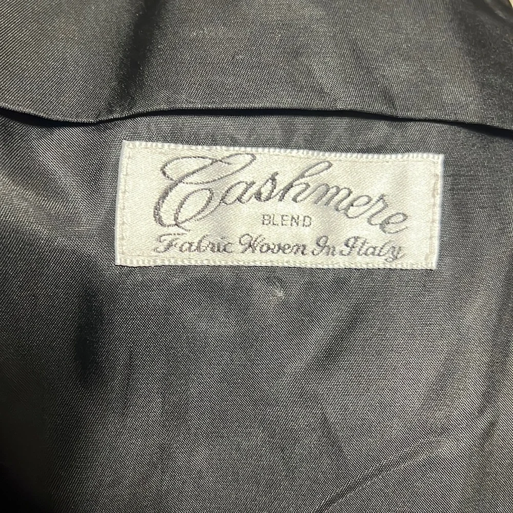 Ralph Lauren Cashmere Classic Dresscoat - CHAPS Sz 44 L Charcoal GUC - Picture 8 of 10